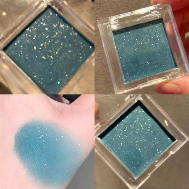 Sombras de ojos monocromáticas: verde malaquita, verde menta, azul bígaro, gris, rosas, mate, brillantes.