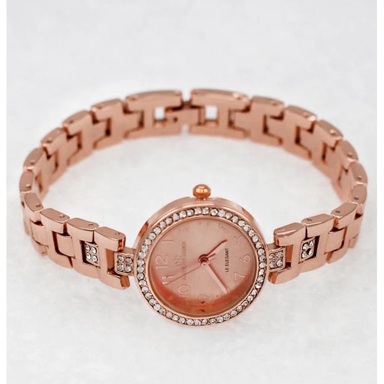 Women\'s Rose Gold Stainless Steel Dress Watch Quartz 26mm Water-Resistant 26mm Lady Watch Dress Silver Rose Gold Fluted Bezel Pink MOP  main image 3