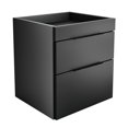 thumbnail image 3 of Boyd Sleep Capri Modern Double Drawer Nightstand, Black, 3 of 8