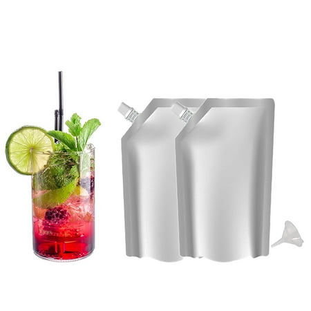 Sneak Your Alcohol Cruise Flask Kit Foil for Dark Liquors and Wine - 4 FLASK (Best Way To Sneak Alcohol On A Cruise)