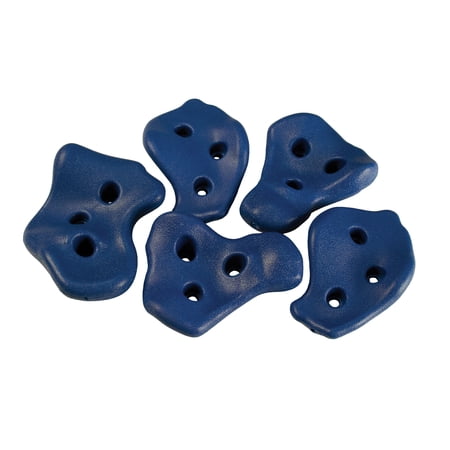 Gorilla Playsets Rock Climbing Wall Plastic Rocks - Blue (5-Pack)