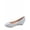 Silver, variant on Fisher-3 Women's Slip On Glitter Rhinstone Closed Toe Low Wedge Heel Pump Shoes