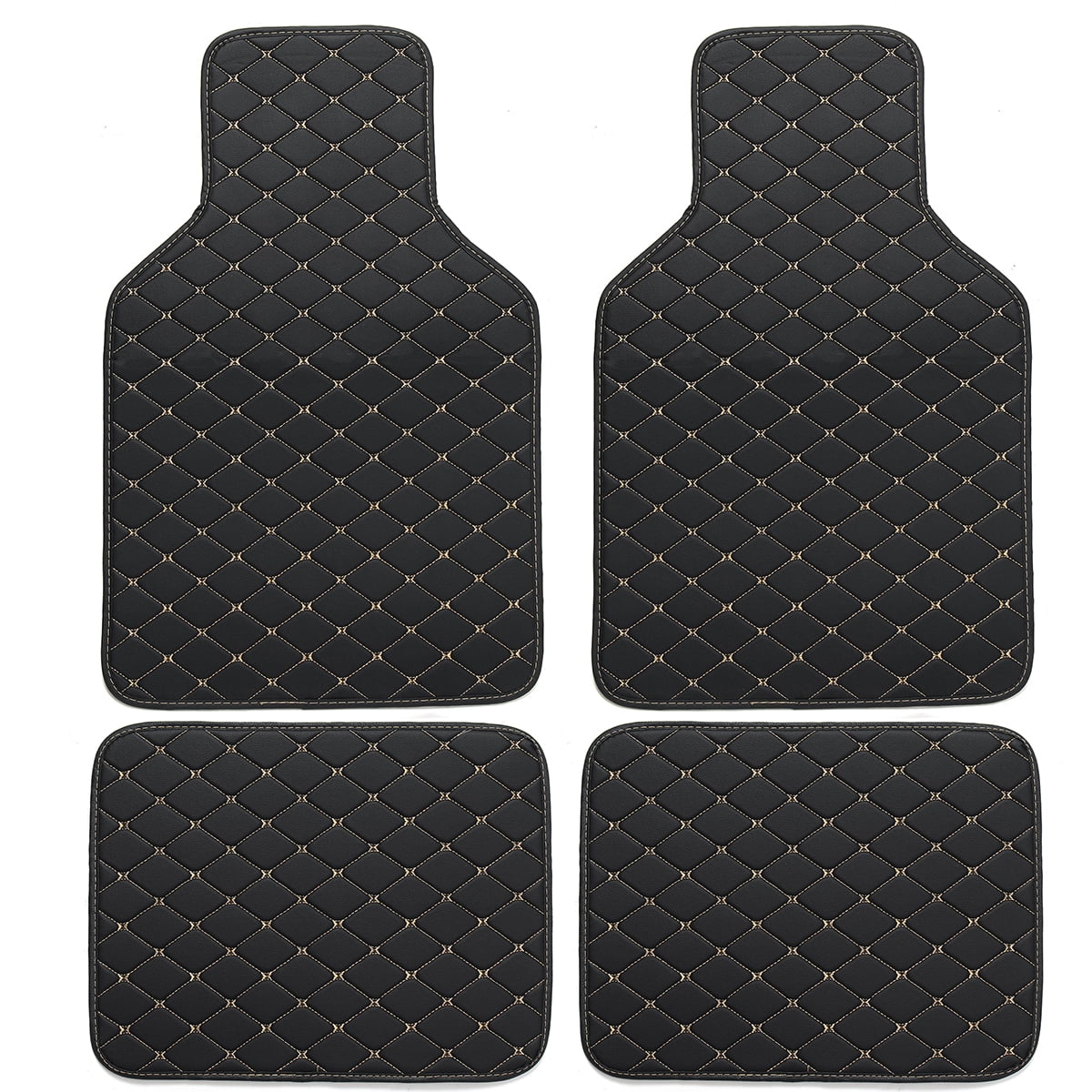 4Pcs Universal Car Floor Mats Front & Rear Carpet Mat