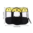 thumbnail image 2 of Tienda plegable para mascotas, casa de animales plegable octogonal con cremallera para exteriores, tela Oxford 600D, corralito para interiores, Suministros de alimentación y agua para Amarillo S Greeniant PT000583-02, 2 of 6