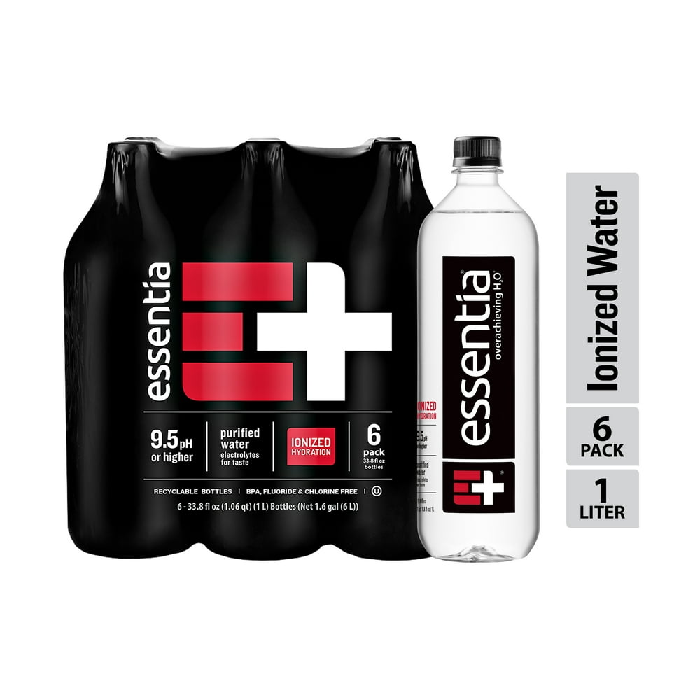 Essentia Water Ionized Alkaline 1 Liter Bottles Case Of 6