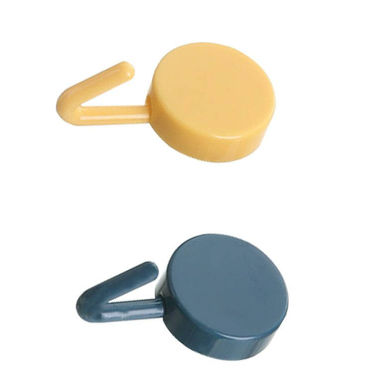 Get Wall Small Hooks, No-Drill Traceless Hooks, Hooks for Keys-blue+yellow  1 each Delivered