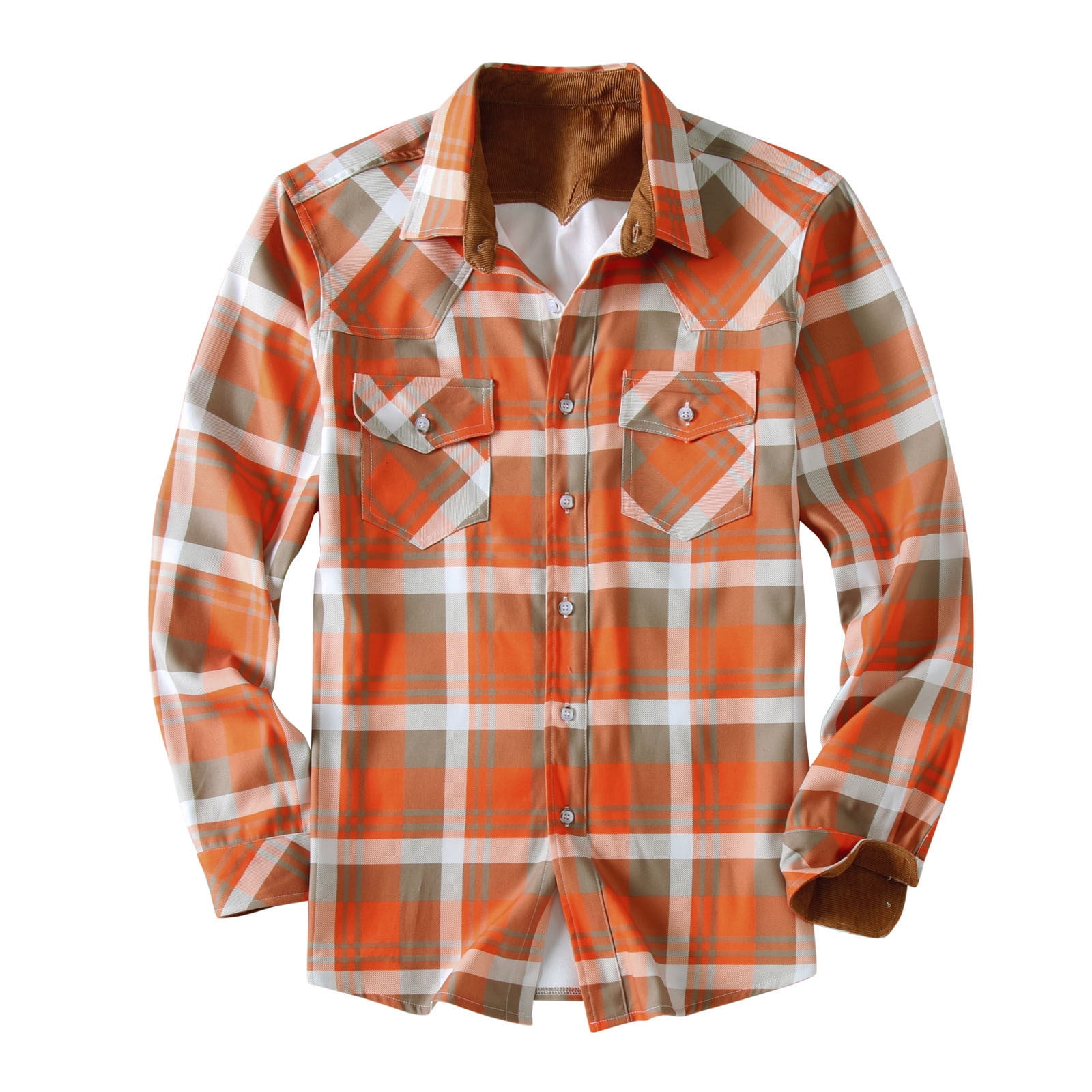 YYDGH Flannel Shirt for Men Long Sleeve Casual Button-Down