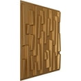 thumbnail image 2 of Ekena Millwork 19 5/8"W x 19 5/8"H Staggered Brick EnduraWall Decorative 3D Wall Panel, Bright Coat Gold (12-Pack for 32.04 Sq. Ft.), 2 of 6