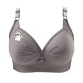 thumbnail image 6 of Ayfxijin Bras for Women No Underwire,Womens Bras Printing Gathered Together Large Size Daily Bra Underwear, 6 of 8