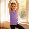 thumbnail image 4 of Grblisyd Girls Athletic Tank Tops Kids Racerback Sleeveless Workout Running Sports Shirts 1-13 Years, 4 of 6