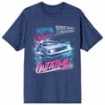 thumbnail image 4 of Back To The Future Out Of Time Women's Navy Heather T-Shirt-Small, 4 of 7