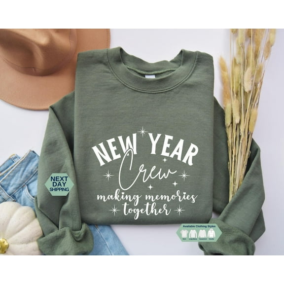 New Year Crew Sweatshirt, Winter Crew Hoodie, Hello 2025 Hoodie, New Year Crew Shirt, New Years Shirts, Winter Family, New Year Shirt Tshirt All Size S-5XL