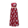 thumbnail image 1 of Kmbangi Robe d'Été Sans Manches à Imprimé Floral avec Bretelle Amovible, 1 of 10