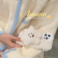 thumbnail image 5 of Funda para iPhone X Xs con muñeco de juguete de dibujos animados, funda suave y esponjosa en 3D con diseño de animal de piel de felpa, compatible con la funda para iPhone (iPhone X/xs, Anygry Lit, 5 of 5