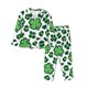 thumbnail image 1 of Fotbe Leopard print St. Patrick's Day Conjunto de Pijama de Manga Larga para Mujer con Estampado, Ropa de Dormir de 2 Piezas, Conjunto de Casa Suave y Cómodo con Bolsillos-X-Large, 1 of 7
