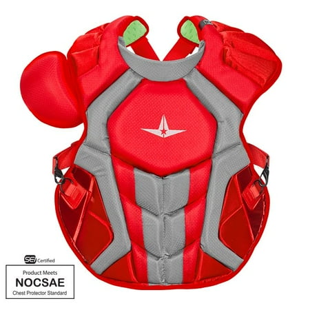 Amish Chests - All-Star CPCC40PRO Red 16.5 Adult System 7 S7 Axis Chest Protector SEI/NOCSAE