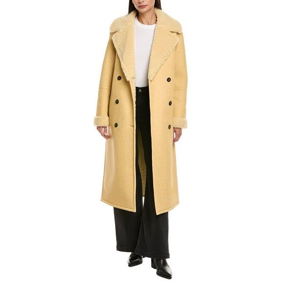 Apparis womens Simone Overcoat, xs, Yellow