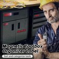 thumbnail image 5 of ZheElen Blended Green Tool Box Labels Strong Magnetism Easy These 3D To Read Quickly Identify Toolbox Drawer Tags, 5 of 5