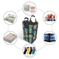 thumbnail image 5 of Lsque Colorful Pineapples Laundry Basket, Laundry Hamper, Dirty Clothes Hamper for Laundry, Collapsible, Waterproof Laundry Baskets with Aluminum Handles for Laundry, Dorm, Family, 5 of 6