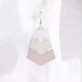 thumbnail image 2 of New Chevron Geometric Ombre Colors Pu Leather Statement Earrings Summer Jewelry, 2 of 2