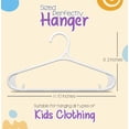 thumbnail image 2 of Hangers Utopia Home Kids (plástico, 28 cm, para armario, 60 unidades), color blanco, 2 of 7