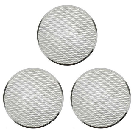 

3X Professional Round Pizza Oven Baking Tray Barbecue Grate Nonstick Mesh Net(12 Inch)