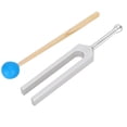 thumbnail image 4 of Juego de herramientas de terapia de curación de sonido con diapasón de aleación de aluminio de 528 HZ y martillo de madera, 4 of 10