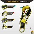 thumbnail image 4 of KwikSafety (Charlotte, NC) SUPERCELL KIT | 3D Full Body Tongue Buckle Safety Harness, 6’ Lanyard, Tool Lanyard, 3’ Anchor ANSI OSHA PPE Fall Protection Arrest Restraint Equipment Construction Roofer, 4 of 8