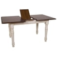 thumbnail image 5 of Sunset Trading Andrews 5-Piece 60" Arrowback Extendable Wood Dining Set in White, 5 of 6