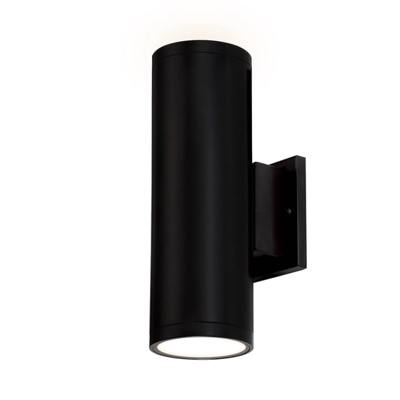 ULTRALUX LED  12" Modern LED Up and Down Wall Light - 2000 Lumen Outdoor Sconce 30W - 3000K Exterior Light Fixture (Matte Black)