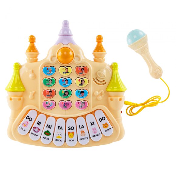 Music Toy 8 Key Toys Development Toys Music Piano Toy Musical Piano Toy for Boys Yellow