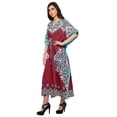 thumbnail image 5 of Moomaya Long Caftan Maxi Dress Beach Swimwear Cover Up Womens Kaftan Plus Size, 5 of 6