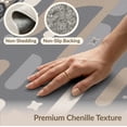 thumbnail image 6 of ODIKA 4'x6' Gray Beige Geometric Charcoal Design Washable Area Rug Modern Abstract Pattern with Bold Borders for Bedroom, Reading Nook, Pet Friendly & Non-Shedding, 6 of 7