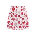 thumbnail image 5 of Garronmavis Valentines Day Skirt Women's Tennis Golf Skort High Waisted Athletic Skirt Skort with Pocket Shorts Casual Mini Skirts Sports Activewear, Valentines Heart, Size 3XL, 5 of 7