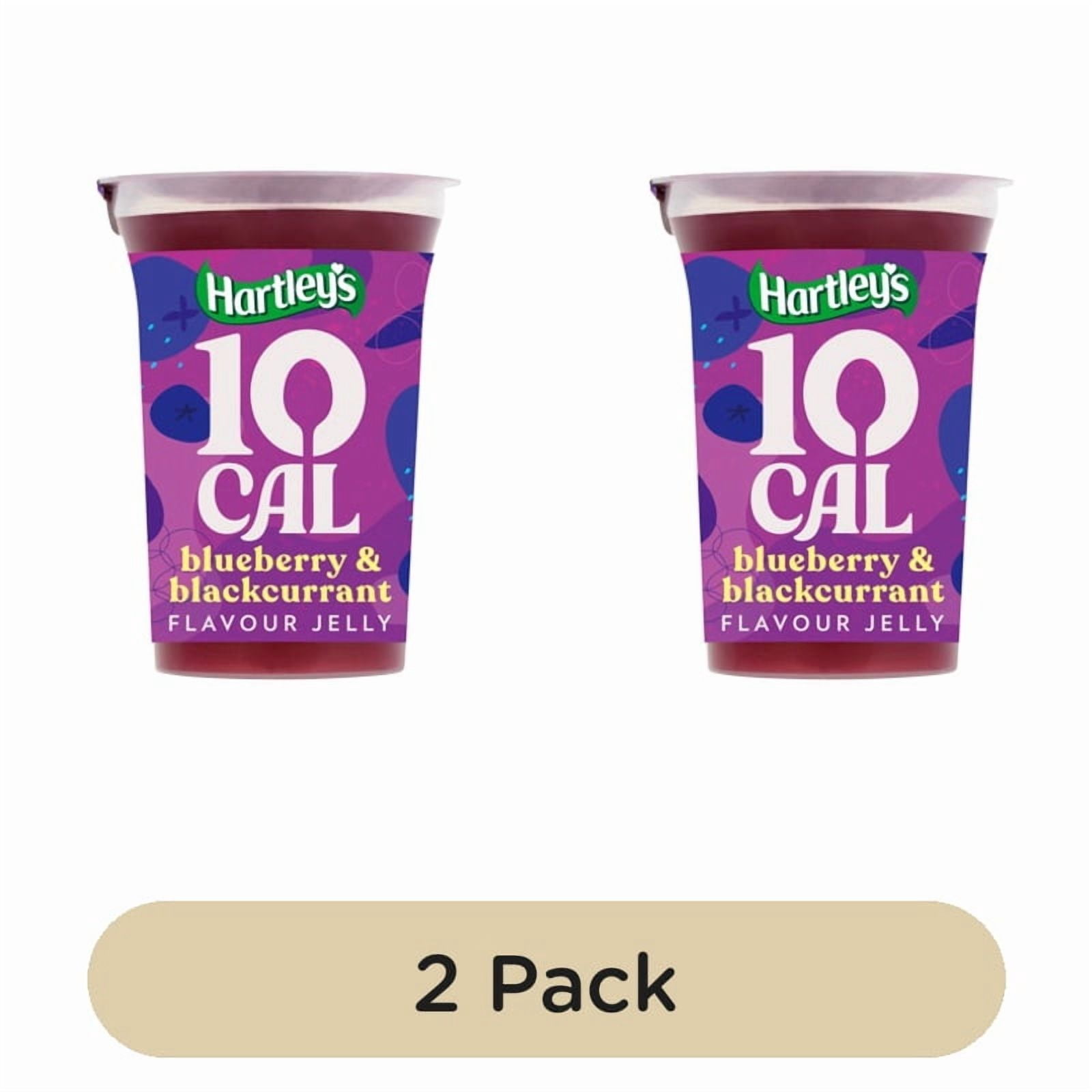 Hartley's 10 Cal Blueberry & Blackcurrant Jelly 175g, British Import (Pack of 2)