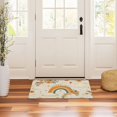 thumbnail image 3 of Yayeee Doormat for Inside 20"x32" Absorbent Low-Profile Washable Non-Slip Rubber Backed Entryway Rug, Retro Rainbow, 3 of 8