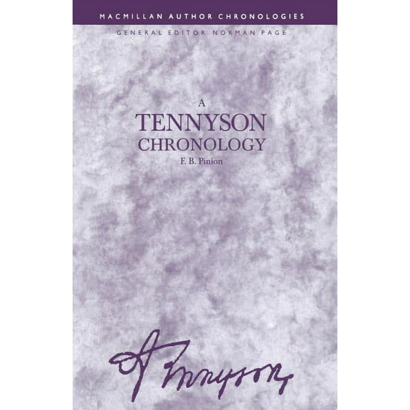 Author Chronologies A Tennyson Chronology, (Paperback)