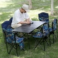 thumbnail image 3 of Mouliraty Folding Camping Table, Carbon Steel Painted Steel Tube Portable Camping Table, Lightweight Folding Table For Outdoor Picnic Garden Cooking Barbecue Fishin, 3 of 5