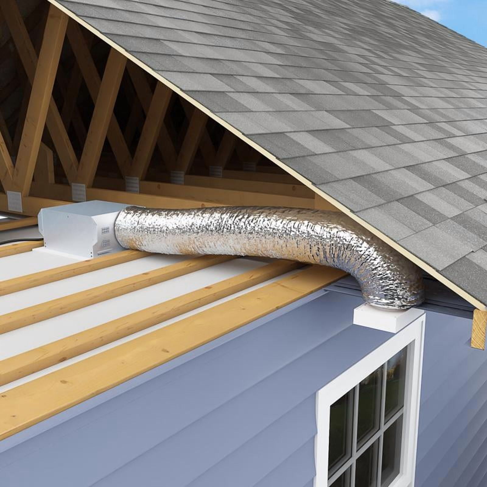 IMPERIAL MEA-0825 Duct R4.2 25 ft. L X 8" D Silver Poly Silver