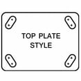 thumbnail image 2 of Hamilton Plate Caster,Swivel,Phenolic,4 in.,800 lb,B S-WH-4P-4SL-FB, 2 of 4