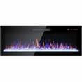 thumbnail image 4 of 50" Recessed Wall-Mounted Electric Fireplace, Tempered Glass, Multi-Color Flame, LED Light, Remote, 4 of 9