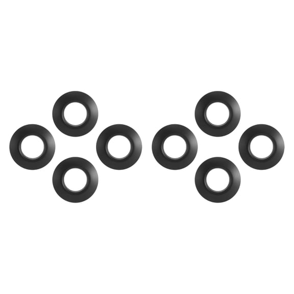 Vsenkes 8 Pieces Drip Rings PVC Guards for Canoe Boating Rafting Black