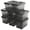 Black-4 Quart, variant on Black 4 Quart Plastic Storage Latch Bins, 8 Pack