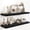 Black, variant on 16 Inch Long Floating Shelves in Black, 9.3 Inch Deep Floating Shelf for Wall, Living Room, Kitchen, Rustic Deep Wood Shelves for Bathroom, 2 Pack Storage Display Shelf for Books, Decor