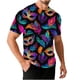 thumbnail image 4 of Ceisia Men's Loose Fit Mardi Gras Tie Dye T-shirt Short Sleeve Round Neck Festival Casual Daily Summer Tee Tops Purple XXXXL Gifts, 4 of 5