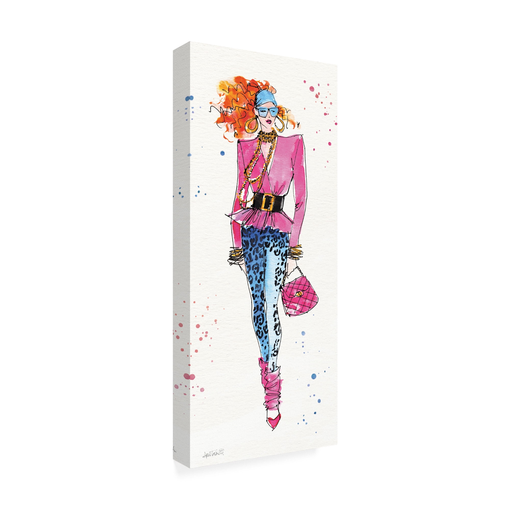 80s Fashion II Color' Canvas Art by Anne Tavoletti