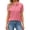 Watermelon Red#240312MM, variant on Hearthz Summer Short Sleeve Polo Shirts for Women 3 Buttons Collared Tennis Activewear UPF 50  Sun Protection Womens Golf Shirt Green XXL