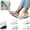 Gold, variant on Shoes for Women Lace Floral Embroidered Mesh Breathable Platform Slip-on Shoes Fashion Flat Hidden High Heels Non-Slip Sneakers