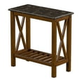 thumbnail image 2 of Furniture of America Bray 1-Shelf Side Table, Brown, 2 of 6