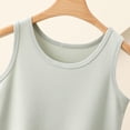 thumbnail image 3 of Women Athletic Yoga Tank Tops Summer Casual Crewneck Cropped Sleeveless Tshirts Workout Stretch Solid Color Slim Camisole, 3 of 6